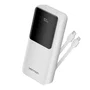 Vention Powerbank 20000mAh 22.5W Carga Rápida Blanca con Cable USB-C y Lightning FHPW0